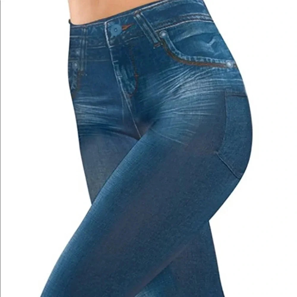 Genie light wash  fleece lined jeggings jeans s/m